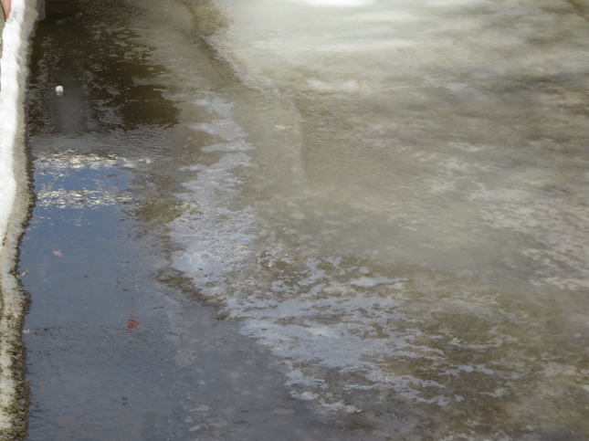 解けた氷